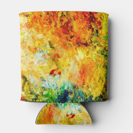 Kleurrijk artistiek palet blikjeskoeler (Achterkant)