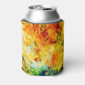 Kleurrijk artistiek palet blikjeskoeler (Blikje Achterkant)