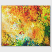 Kleurrijk artistiek palet cadeaupapier (Vlak)