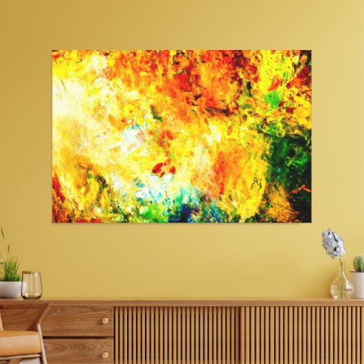 Kleurrijk artistiek palet canvas afdruk (Insitu (Woonkamer))