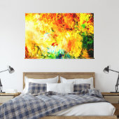Kleurrijk artistiek palet canvas afdruk (Insitu (Slaapkamer))