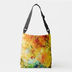 Kleurrijk artistiek palet crossbody tas