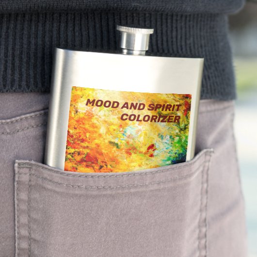 Kleurrijk artistiek palet flacon (Voorbeeld)