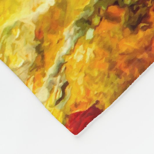 Kleurrijk artistiek palet fleece deken (Hoek)