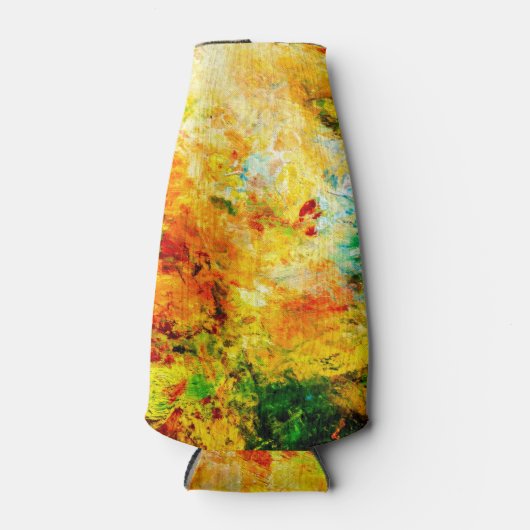 Kleurrijk artistiek palet flesjeskoeler (Voorkant)