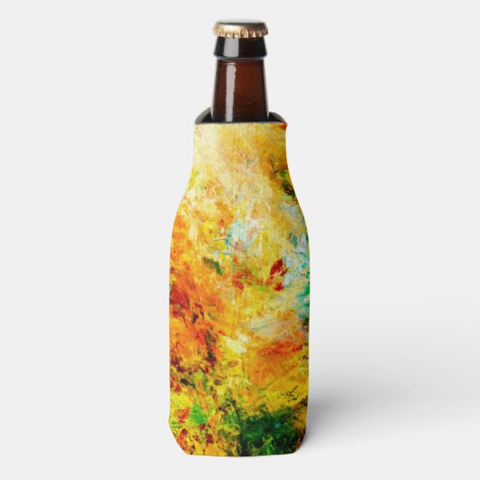 Kleurrijk artistiek palet flesjeskoeler (Fles Voorkant)