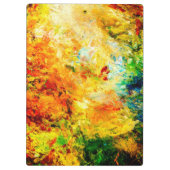 Kleurrijk artistiek palet klembord (Achterkant)