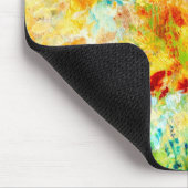Kleurrijk artistiek palet muismat (Hoek)