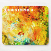 Kleurrijk artistiek palet muismat (Voorkant)