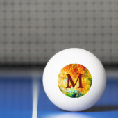 Kleurrijk artistiek palet pingpongbal (Net)