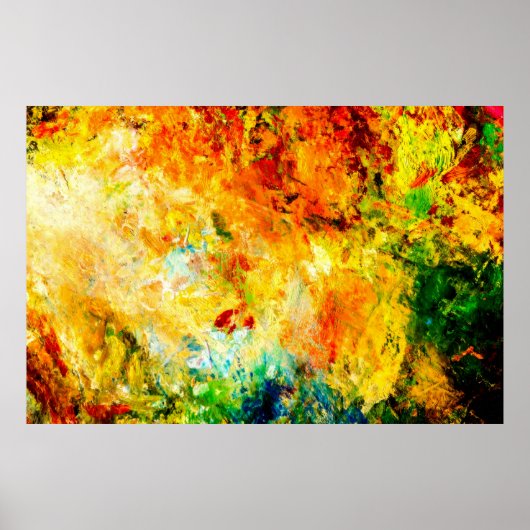 Kleurrijk artistiek palet poster (Voorkant)