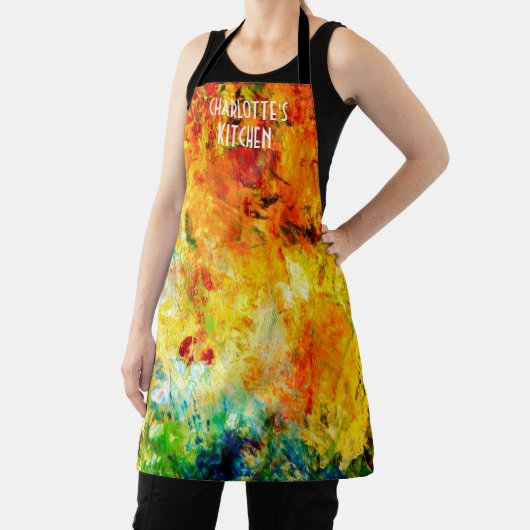 Kleurrijk artistiek palet schort (Insitu)