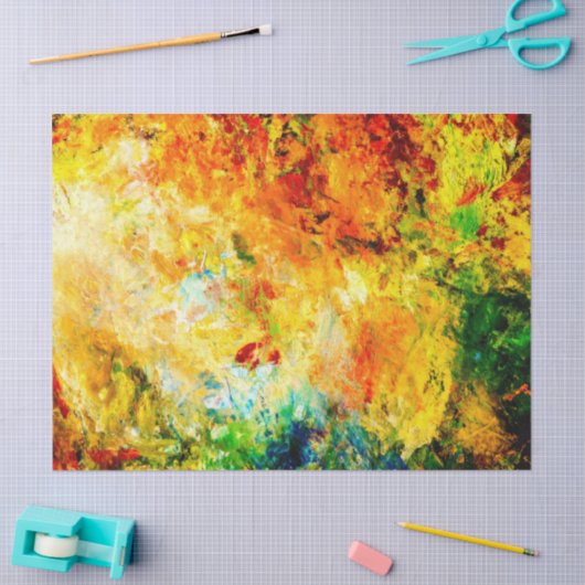 Kleurrijk artistiek palet tissuepapier (Craft)