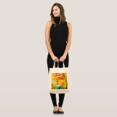 Kleurrijk artistiek palet tote bag (Voorkant (model))
