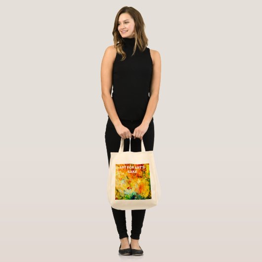 Kleurrijk artistiek palet tote bag (Voorkant (model))