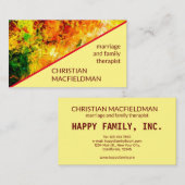 Kleurrijk artistiek palet visitekaartje (Voorkant / Achterkant)