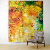 Kleurrijk artistiek palet wandkleed (In situ)