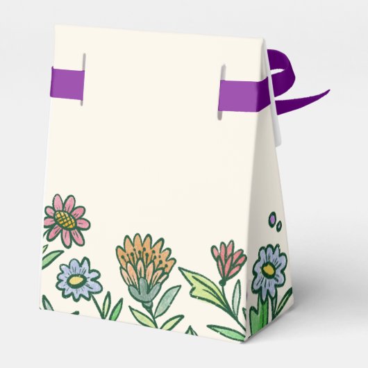 Kleurrijk artistiek Scandinavisch Vrijgezellenfees Bedankdoosjes (Achterkant)