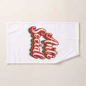 Kleurrijk asociaal bad handdoek (Handdoek)