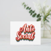 Kleurrijk asociaal briefkaart (Staand voorkant)