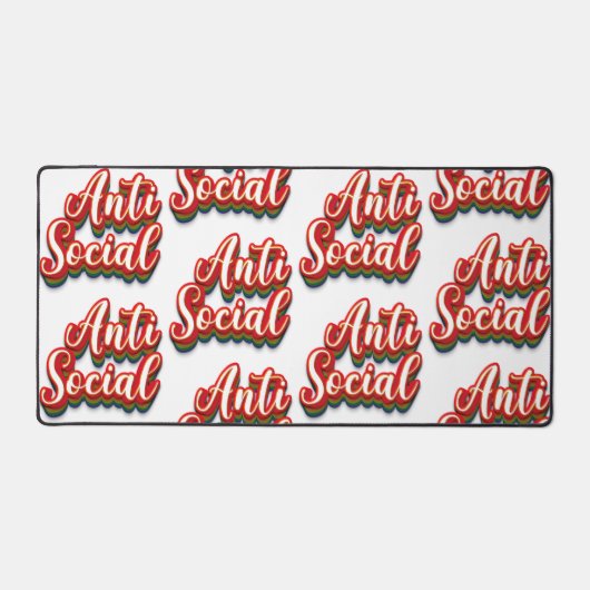 Kleurrijk asociaal bureaumat (Voorkant)