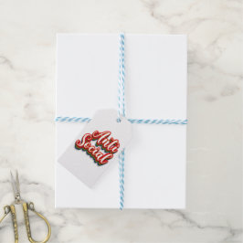 Kleurrijk asociaal cadeaulabel