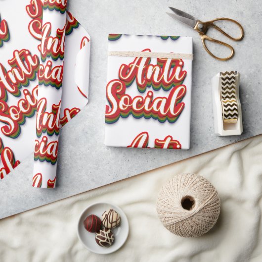 Kleurrijk asociaal cadeaupapier (Crafts)