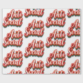 Kleurrijk asociaal cadeaupapier (Vlak)