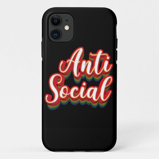 Kleurrijk asociaal Case-Mate iPhone case (Achterkant)