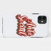 Kleurrijk asociaal Case-Mate iPhone case (Achterkant (horizontaal))