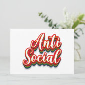 Kleurrijk asociaal feestdagenkaart (Staand voorkant)