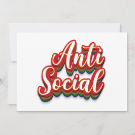 Kleurrijk asociaal feestdagenkaart