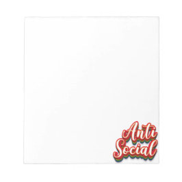 Kleurrijk asociaal notitieblok