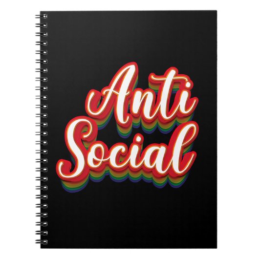 Kleurrijk asociaal notitieboek (Voorkant)