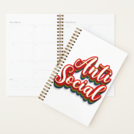 Kleurrijk asociaal planner