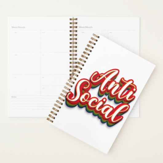 Kleurrijk asociaal planner (Display)