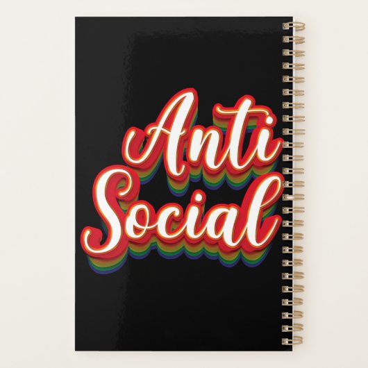 Kleurrijk asociaal planner (Achterkant)