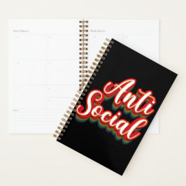 Kleurrijk asociaal planner
