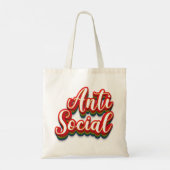 Kleurrijk asociaal tote bag (Achterkant)