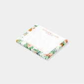Kleurrijk Assorted Flowers & Rozen patroon Post-it® Notes (Schuin)