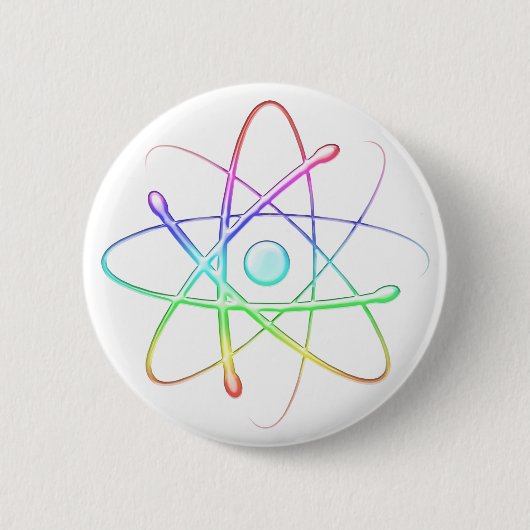 Kleurrijk Atom (008) - Button (Voorkant)