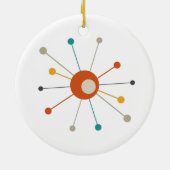 Kleurrijk atoomtijdperk - uitbarsting midden eeuw  keramisch ornament (Achterkant)