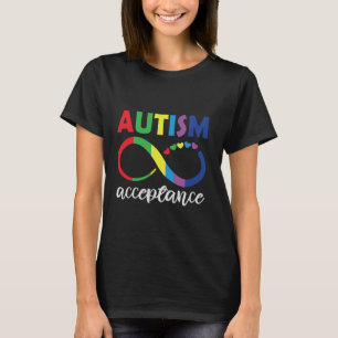 Kleurrijk Autisme Steun en Liefde Symbool T-shirt