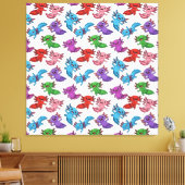 Kleurrijk_Axolotl_Friends_Seamless_Pattern Canvas Afdruk (Insitu (Woonkamer))
