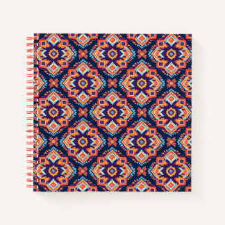 Kleurrijk Azteeks geometrisch patroon Notitieboek