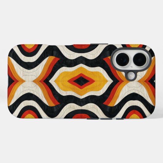 Kleurrijk Azteeks patroon Case-Mate iPhone Case (Achterkant (horizontaal))