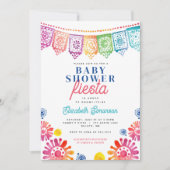 Kleurrijk Baby shower Mexican Fiesta Baby shower Kaart (Voorkant)