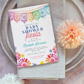 Kleurrijk Baby shower Mexican Fiesta Baby shower Kaart