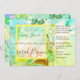 KLEURRIJK  BABY SHOWER OVER LANGE AFSTAND KAART