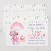 Kleurrijk Baby shower voor regendag Kaart (Voorkant / Achterkant)